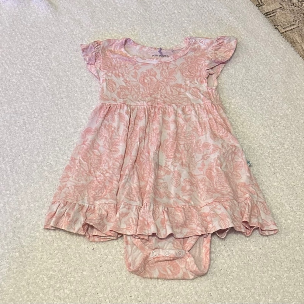 Posh Peanut Bodysuit Twirl Dress